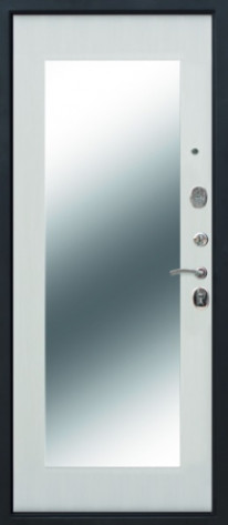 Феррони Входная дверь 10 см Толстяк Серебро зеркало макси, арт. 0002008