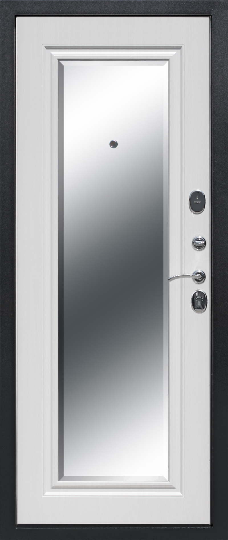 Феррони Входная дверь 7,5 см Гарда серебро зеркало фацет, арт. 0001343 - фото №1